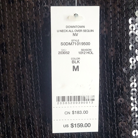 Bebe Black Sequin Dress - Picture 3 of 4